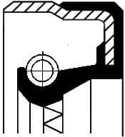 Seal differential-shaft 010 34065B - image 2