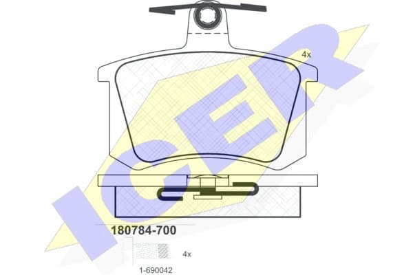 Brake pads rear 180784700 - image 2