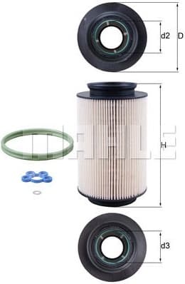 Filter diesel fuel KX178D