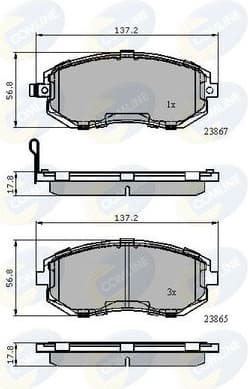 Brake pads front CBP31760