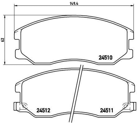 Brake Pad Set, disc brake PRIME LINE P10003