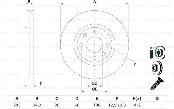 Brake Disc 0986478979 - image 5