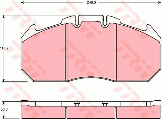 Brake Pad Set, disc brake GDB5086