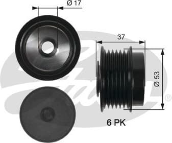 Alternator Freewheel Clutch DriveAlign™ OAP7015