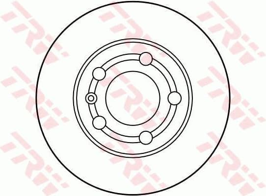 Brake discs kit rear, (2pcs), Top Quality DF2805 - image 2