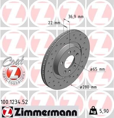 Brake Disc SPORT BRAKE DISC Z 100.1234.52