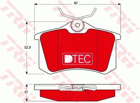 Brake Pad Set, disc brake DTEC COTEC GDB1330DTE