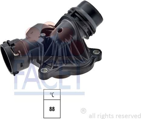 Thermostat, coolant Made in Italy - OE Equivalent 7.8636 - image 2