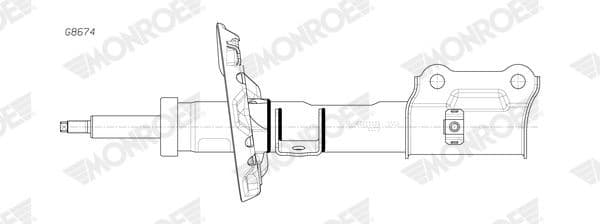 Shock Absorber MONROE ORIGINAL (Gas Technology) G8674