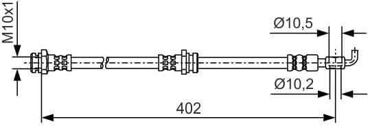 Brake Hose 1 987 481 A46 - image 2