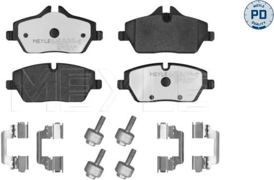 Brake Pad Set, disc brake MEYLE-PD: Advanced performance and design. 025 239 1514/PD