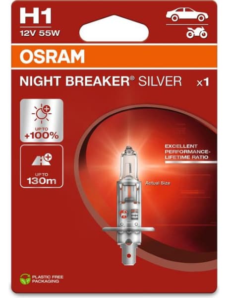 Bulb, cornering light NIGHT BREAKER® SILVER 64150NBS-1BL