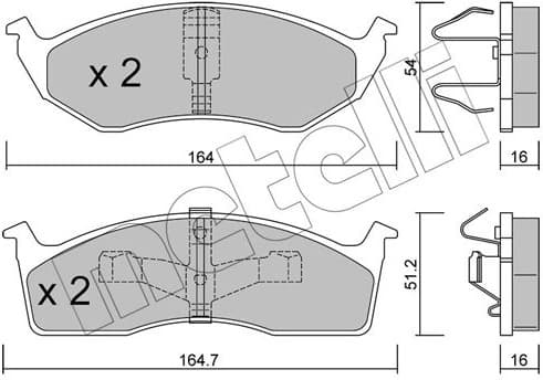 Brake Pad Set, disc brake 22-0356-1