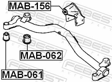 Mounting, differential MAB-156 - image 2
