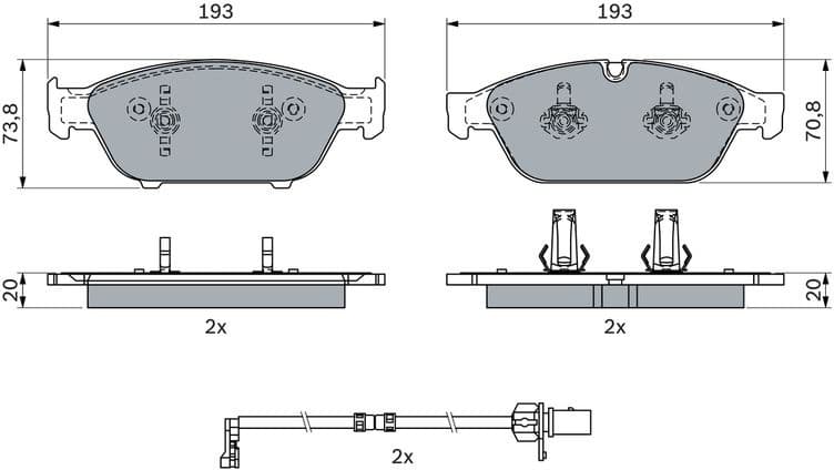 Brake Pad Set, disc brake 0986494987 - image 11
