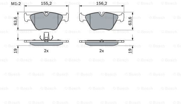 Brake Pad Set, disc brake 0986424767 - image 7