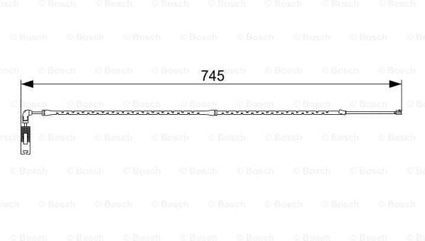 Warning Contact, brake pad wear 1987473000
