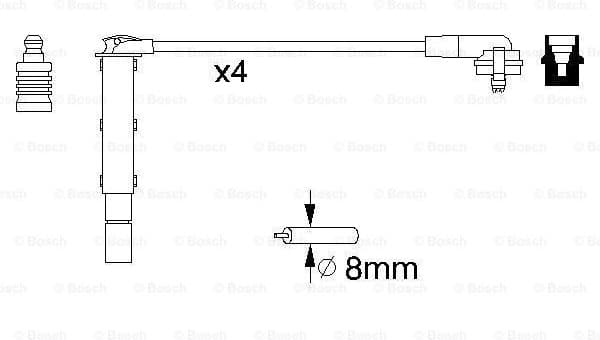 Ignition Cable Kit 0986357090 - image 5