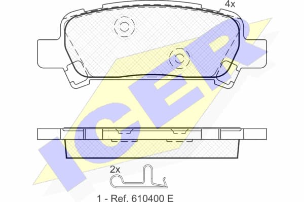 Brake pads rear 181736 - image 2