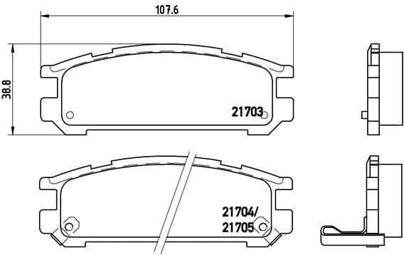 Brake Pad Set, disc brake PRIME LINE P78005