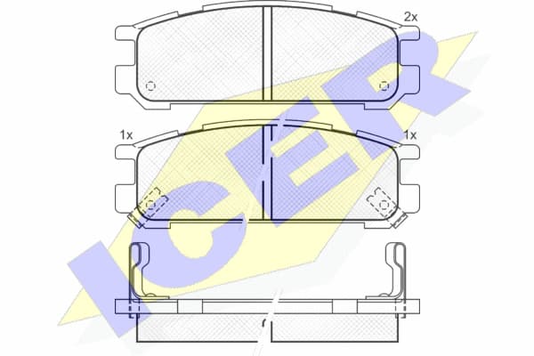 Brake pads rear 181000 - image 2