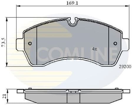 Brake pads front CBP01569