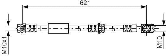 Brake Hose 1 987 481 592 - image 2