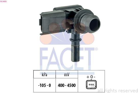 Pressure Sensor, brake booster OE Equivalent 10.3425