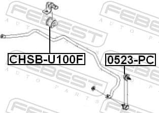 Mounting, stabiliser bar CHSB-U100F - image 2