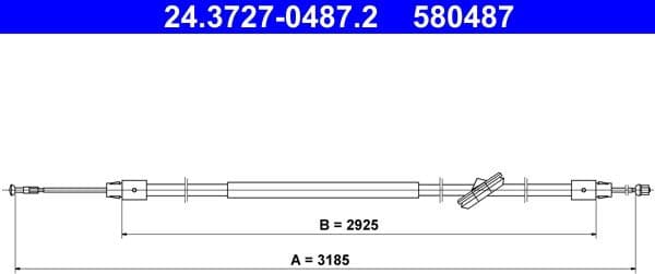 Cable Pull, parking brake 24372704872