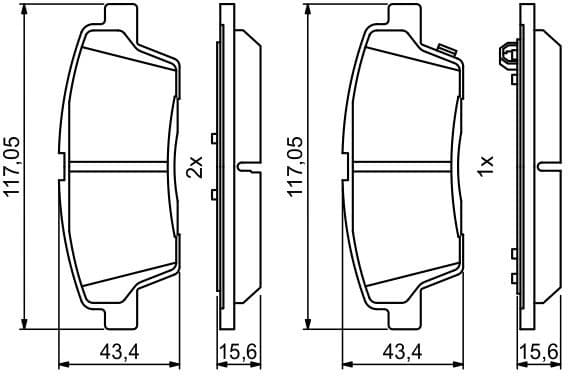 Brake Pad Set, disc brake 0986494766 - image 13