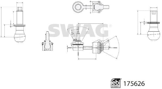 Link/Coupling Rod, stabiliser bar 33 10 2987 - image 2