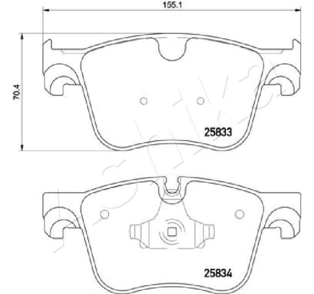 Brake Pad Set, disc brake 50-00-0613