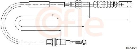 Cable Pull, parking brake 92.10.5159