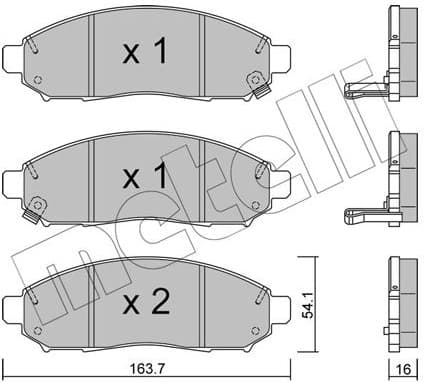 Brake Pad Set, disc brake 22-0743-1