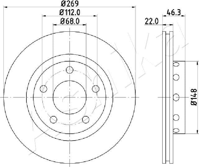Brake Disc 61-00-0913