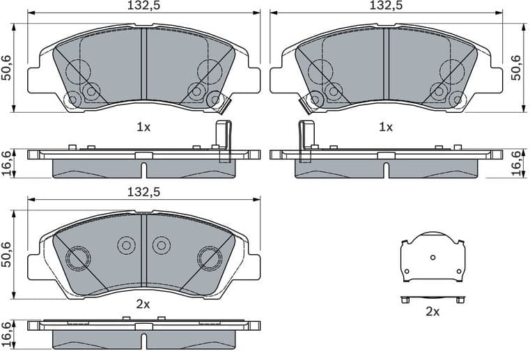 Brake Pad Set, disc brake 0986494760 - image 9