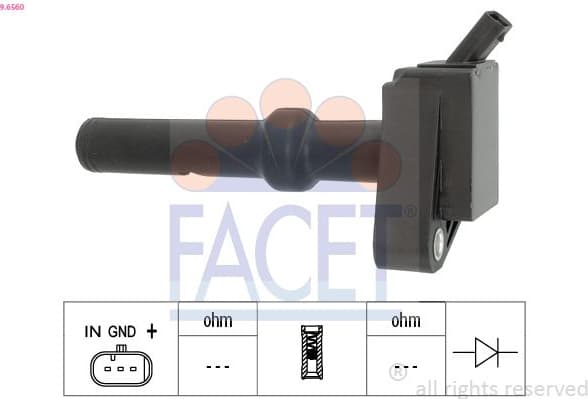 Ignition Coil OE Equivalent 9.6560