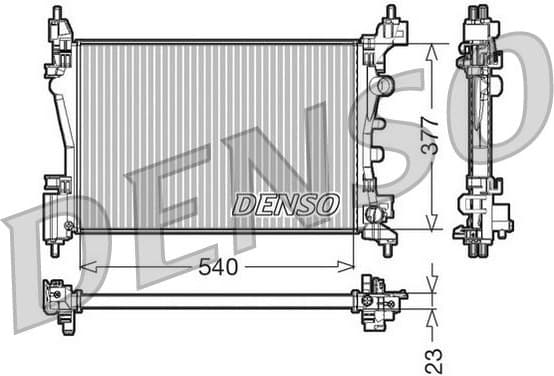 Radiator, engine cooling DRM36001