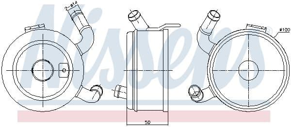 Oil Cooler, engine oil 91371