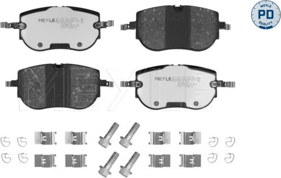 Brake Pad Set, disc brake MEYLE-PD: Advanced performance and design. 025 264 1616/PD