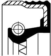 Seal differential-shaft 120 17376B