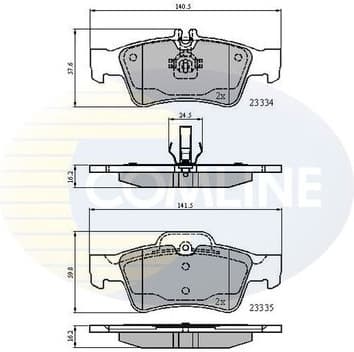 Brake pads rear CBP01118