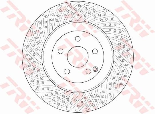 Brake Disc TRW SINGLE DF6242S - image 2