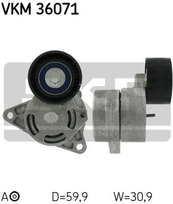 Belt Tensioner, V-ribbed belt VKM 36071