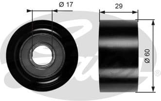 Deflection/Guide Pulley, V-ribbed belt DriveAlign™ T36084