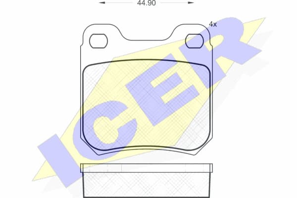 Brake pads rear 180692 - image 2