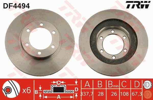 Brake Disc DF4494