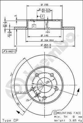 Brake Disc XTRA LINE - Max 08.7627.75