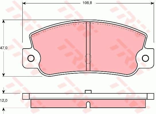 Brake Pad Set, disc brake GDB360